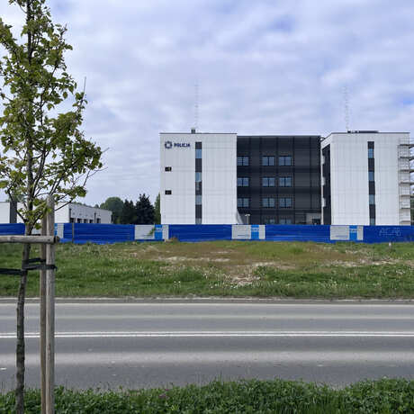 Budowa nowej siedziby II Komisariatu Policji w Rzeszowie [kwiecień 2024] - fot 2